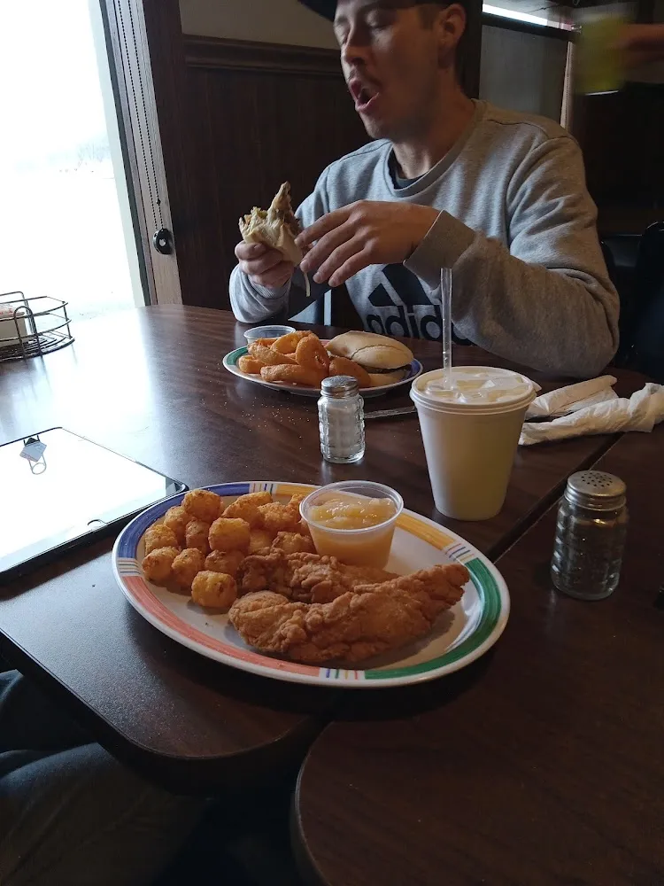 Kids Chicken Tenders Frys and Apple Sauce